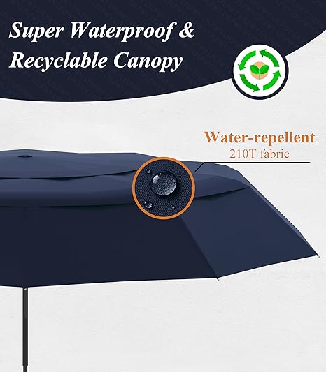 3T Aerodynamics 42’’ Windproof Travel Umbrella Compact Automatic Open Close Umbrellas for Rain Military Grade Fiberglass Frame Durable Folding Umbrella