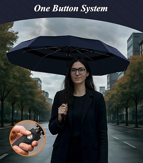 Jexine 6 Pcs Travel Compact Umbrella Automatic Open Close Windproof Small Light Backpack Purse Car Portable Collapsible Umbrella for Rain, Men Women